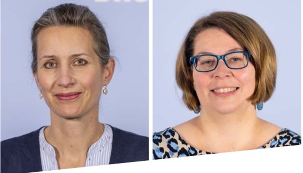 Karin Burger (Personalentwicklung) und Gleichbehandlungsbeauftragte Sabine Floßmann setzen sich aktiv für das Thema "Frauen machen Karriere bei der Stadt" ein.