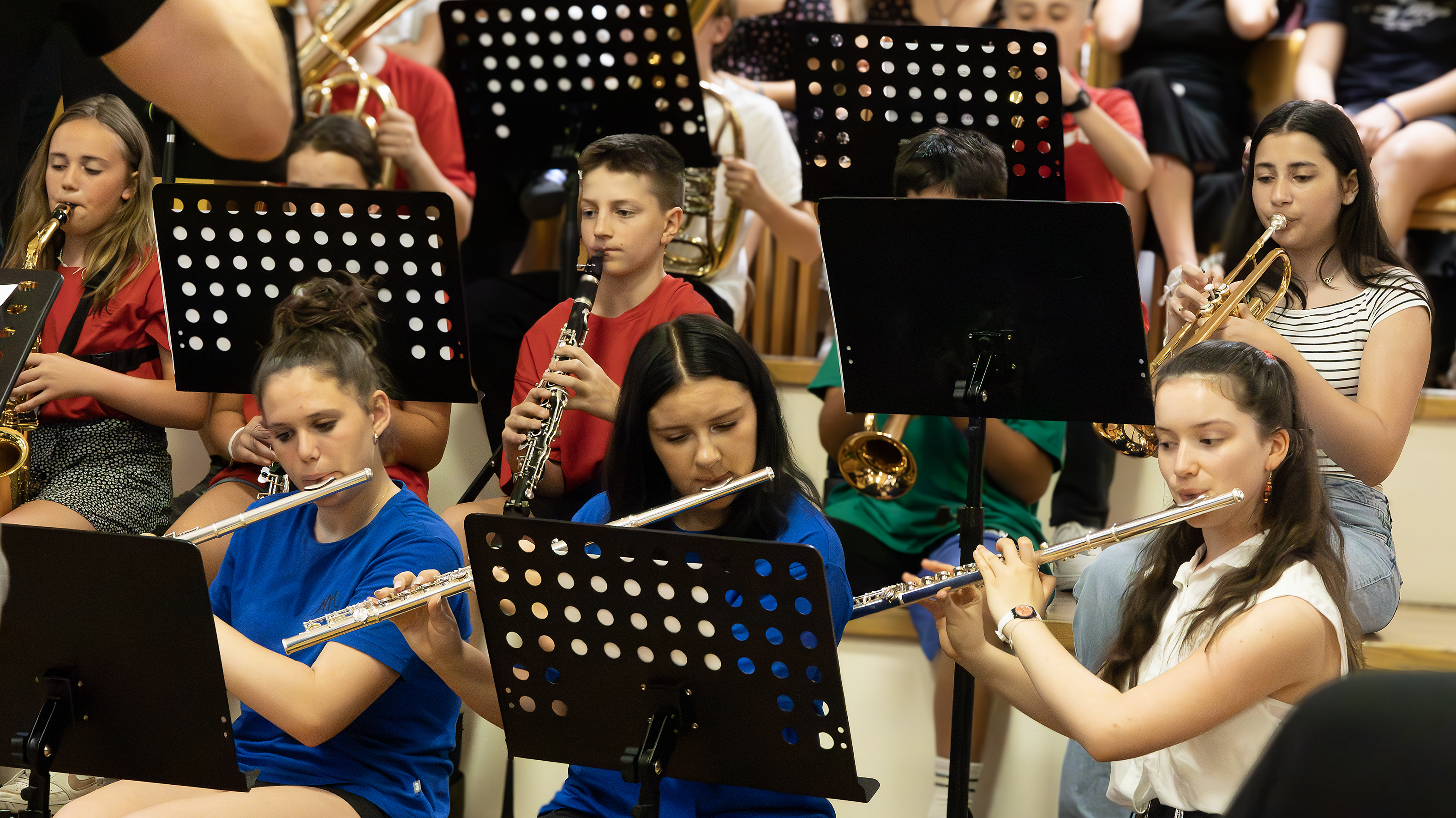 Für die feierliche Umrahmung sorgte die Musikmittelschule Olympisches Dorf mit Chor und Orchester.