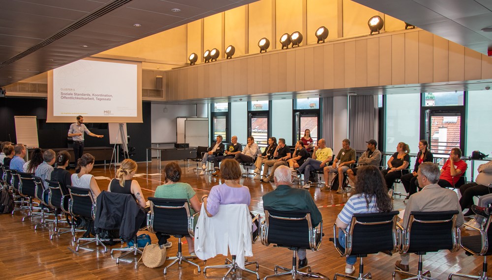 Beim Juli-Workshop standen Themenblöcke wie Mobilität & Infrastruktur sowie Personal und Arbeitsbedingungen auf der Agenda.