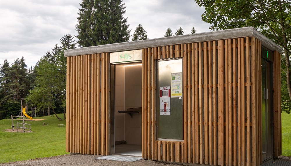 Die neue WC-Anlage am Gramartboden auf der Hungerburg ist barrierefrei und kostenlos zugänglich.