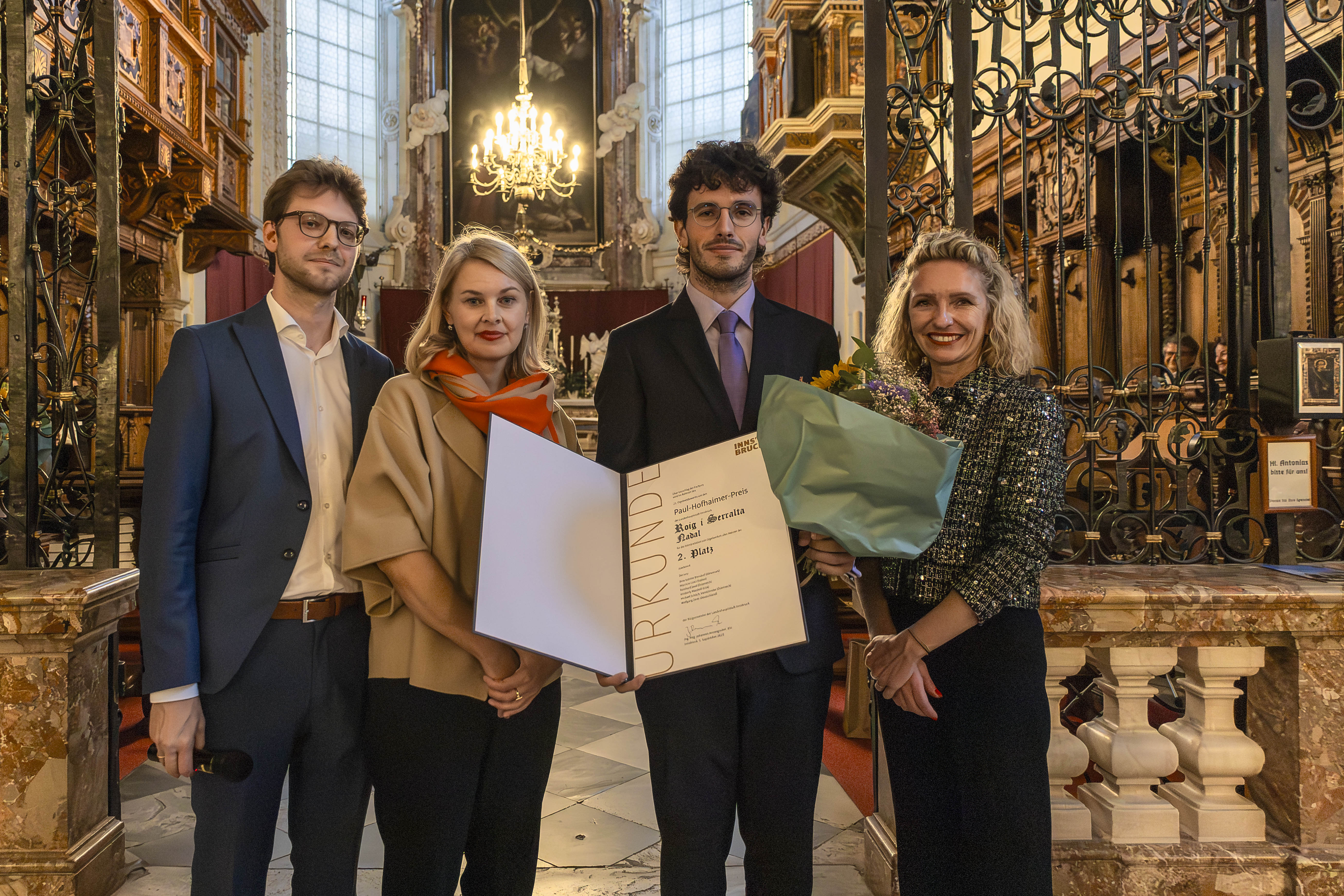 Ebenfalls ausgezeichnet wurde der zweite Preisträger des zweiten Platzes, Nadal Roig i Serralta aus Spanien.