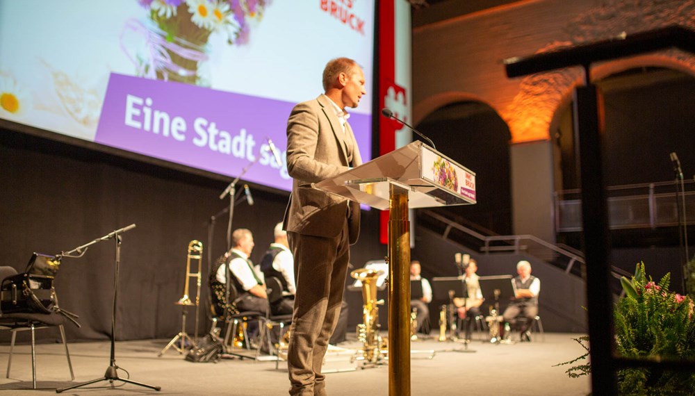 Bürgermeister Johannes Anzengruber sagte „Danke“ im Namen der Stadt Innsbruck.