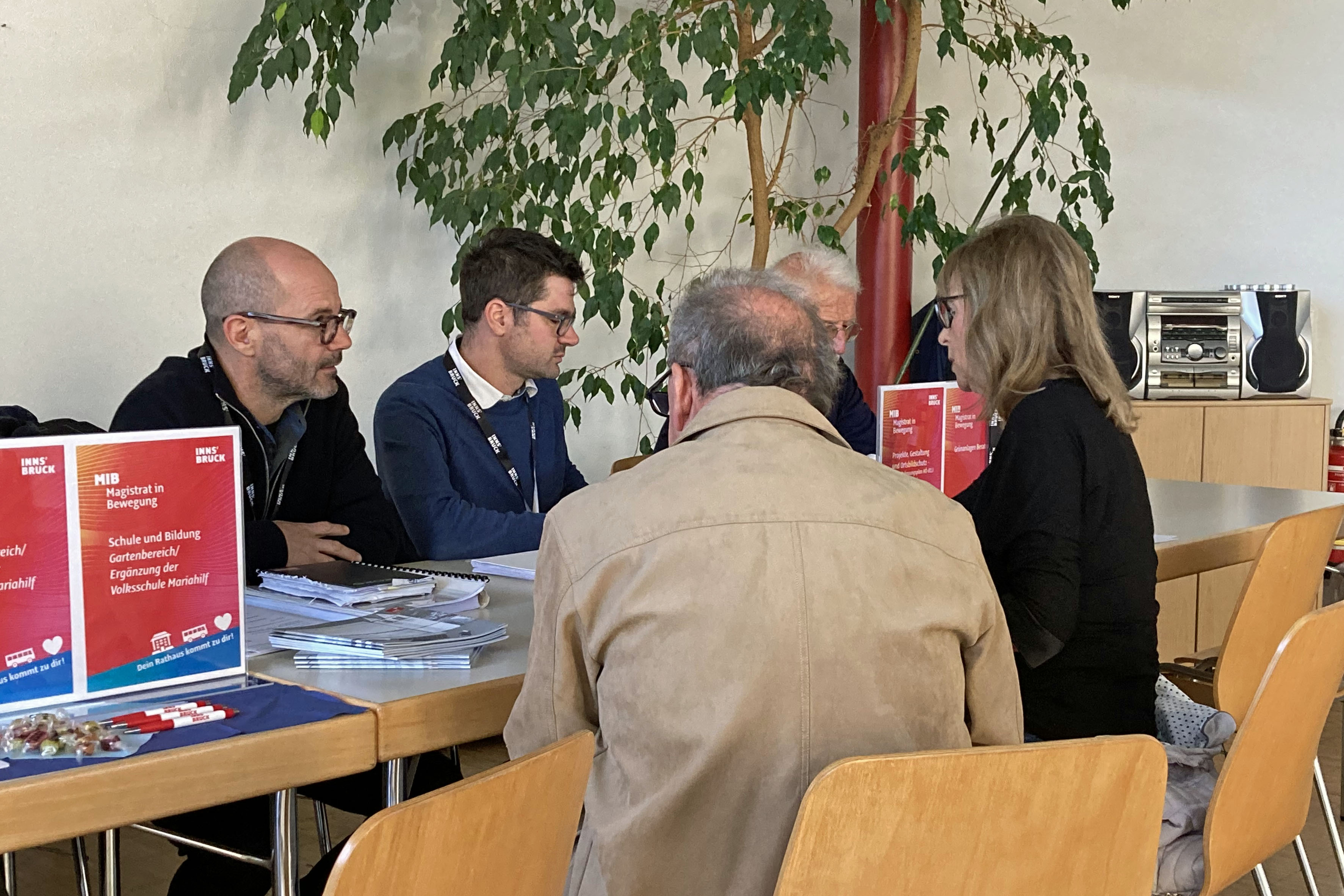 Auch bei der MIB in Hötting am 22. Oktober kam das Service- und Informationsformat sehr gut an.