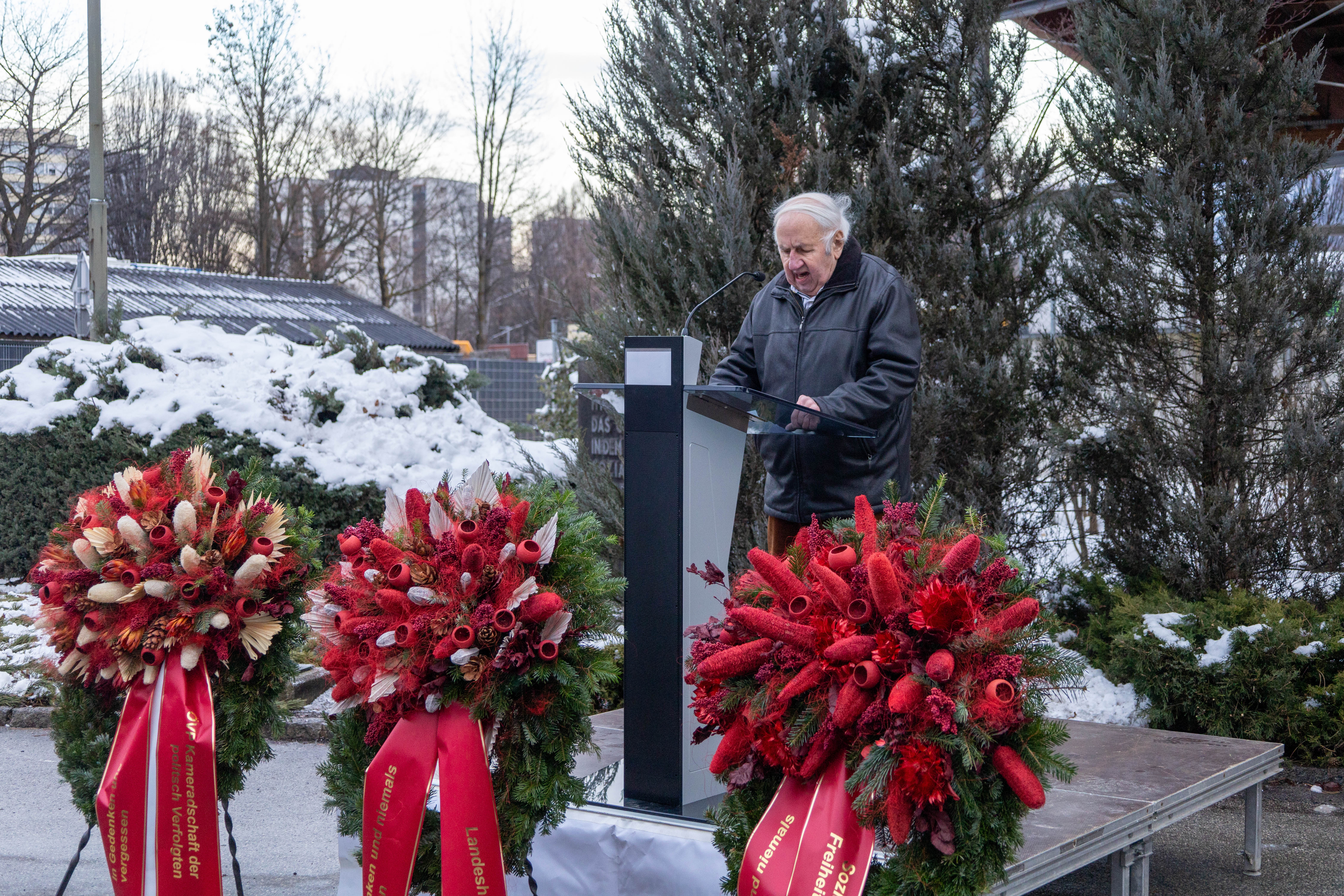Landesobmann Clemens Hornich nahm von Seiten der ÖVP-Kameradschaft der politisch Verfolgten teil.