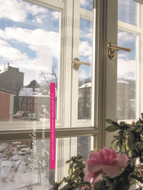 „11 Windows to my Surroundings“ – Kunstprojekt von Michaela Niederkircher an IVB-Haltestellen.