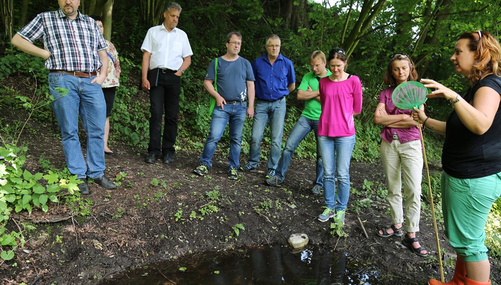 Der Ausschuss für Umwelt, Energie und Mobilität, unter der Vorsitzenden Uschi Schwarzl, besuchte das Mühlauer Fuchsloch. 1989 wurde ein Großteil der heutigen Teiche vom Mühlauer Erwin Kögl angelegt. Seit 1998 wird das 2,5 ha große Naturschutzgebiet durch „natopia“ betreut. Die Stadt Innsbruck fördert dieses Projekt und konnte sich im Beisein von Vizebürgermeisterin Sonja Pitscheider von der hervorragenden Arbeit überzeugen. Biotopsmanagerin Sylvia Auer wartet mit beeindruckenden Zahlen auf und sogar der seltene Teichmolch sowie der Bergmolch konnte gesichtet werden.